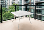Vega Diamond  Aluminium Outdoor Square Table