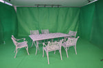 Vega Floral Aluminium Outdoor Rectangle Table