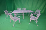 Vega Floral Aluminium Outdoor Rectangle Table