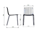 Nebula Die-Cast Aluminium Stackable Chair