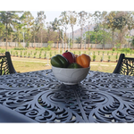 Vega Floral Aluminium Outdoor Rectangle Table