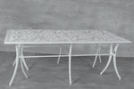 Vega Floral Aluminium Outdoor Rectangle Table