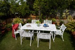Vega Floral Aluminium Outdoor Rectangle Table